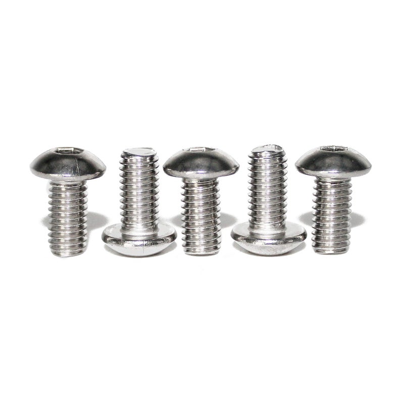 Fullerkreg 100 Pcs M4-0.70 x 10mm Button Head Socket Cap Bolts Screws, 18-8 Stainless Steel, Allen Hex Drive, ISO 7380, by Fullerkreg,Come in a Plastic Case - Image 1
